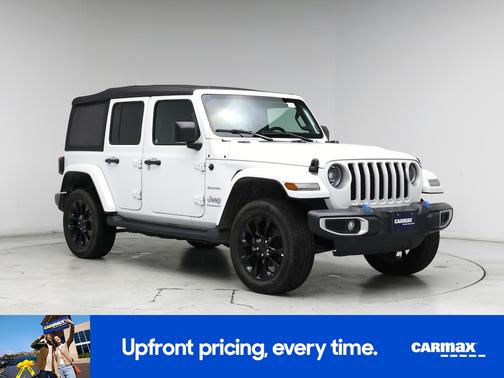 White 2023 Jeep Wrangler 4xe Unlimited Sahara