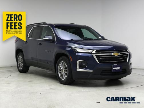 Blue 2022 Chevrolet Traverse LT Cloth