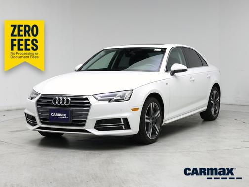 White 2017 Audi A4 Premium Plus