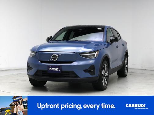 Blue 2023 Volvo C40 Recharge Pure Electric Twin Plus