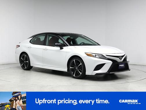 White 2019 Toyota Camry XSE