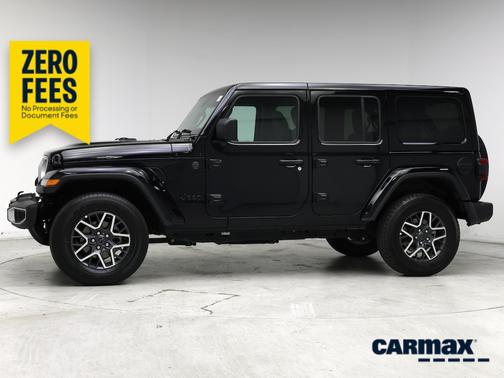 Black 2025 Jeep Wrangler Sahara