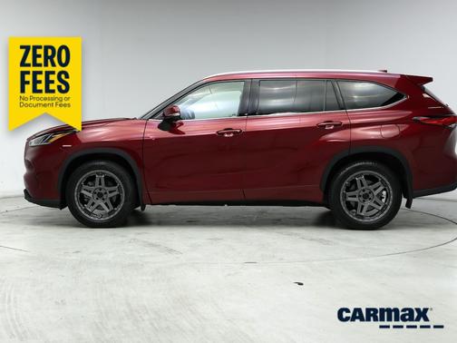 Red 2020 Toyota Highlander Limited