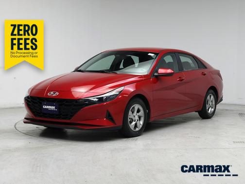 Red 2021 Hyundai ELANTRA SE