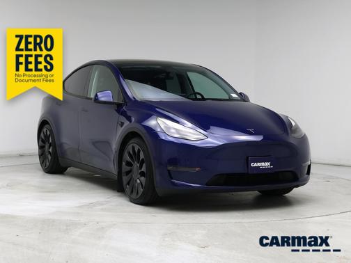 Blue 2022 Tesla Model Y Performance
