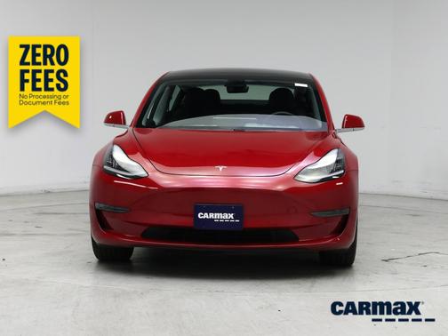 Red 2020 Tesla Model 3 Standard Range Plus