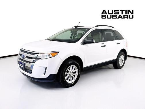 White Platinum Tri-Coat Metallic 2014 Ford Edge SE