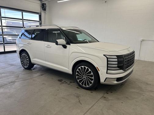 Creamy White Pearl 2026 Hyundai Palisade Hybrid Calligraphy