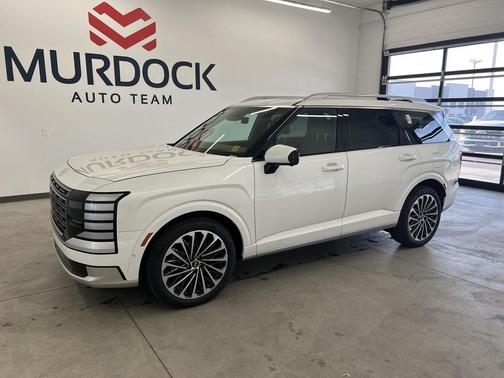 Creamy White Pearl 2026 Hyundai Palisade Hybrid Calligraphy