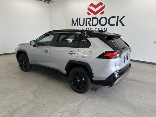 Silver Sky Metallic/Midnight Black Metallic 2024 Toyota RAV4 Hybrid SE