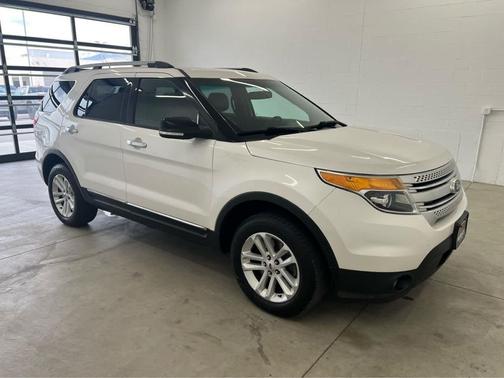 White Platinum Metallic Tri-Coat 2014 Ford Explorer XLT