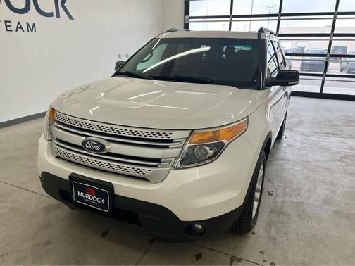 White Platinum Metallic Tri-Coat 2014 Ford Explorer XLT