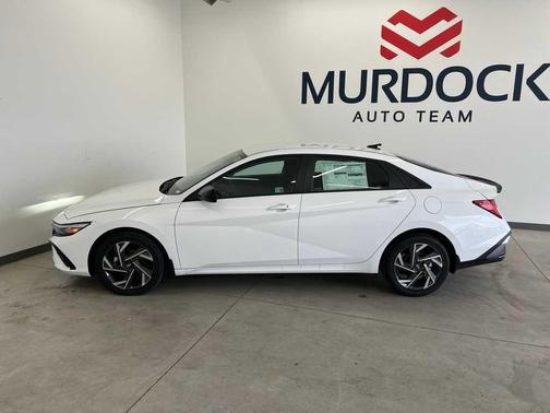 Serenity White 2025 Hyundai ELANTRA HEV SEL Sport