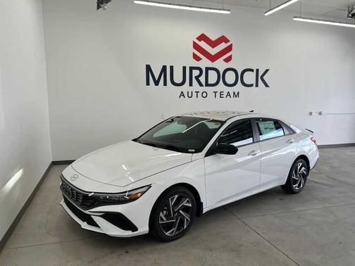 Serenity White 2025 Hyundai ELANTRA HEV SEL Sport