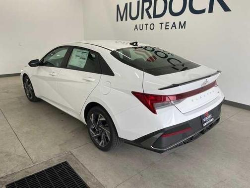 Serenity White 2025 Hyundai ELANTRA HEV SEL Sport