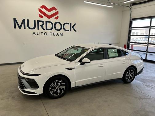 Serenity White 2026 Hyundai SONATA Hybrid Base