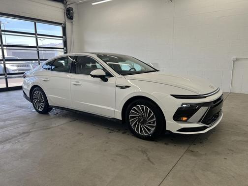 Serenity White 2026 Hyundai SONATA Hybrid Limited