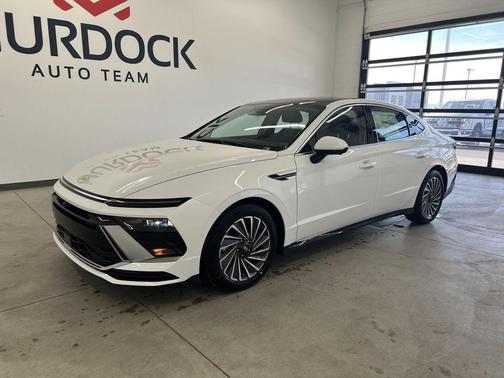 Serenity White 2026 Hyundai SONATA Hybrid Limited