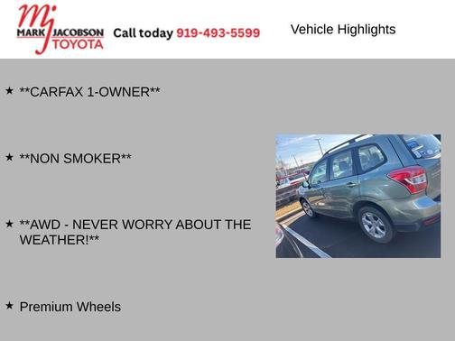 2015 Subaru Forester 2.5i