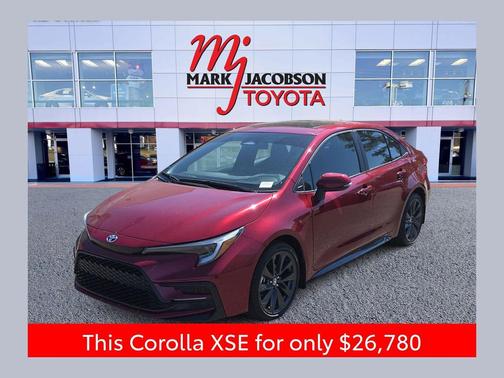 Ruby Flare Pearl 2024 Toyota Corolla XSE