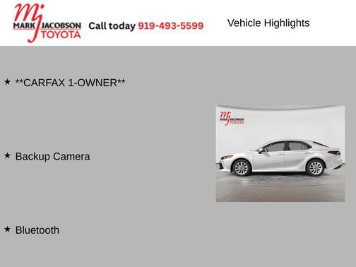 White 2022 Toyota Camry LE