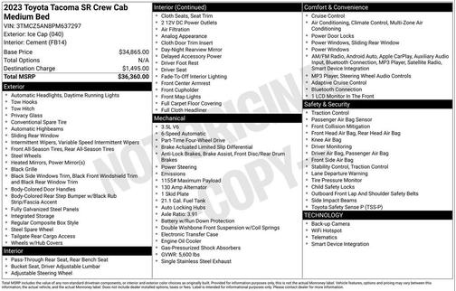 2023 Toyota Tacoma SR