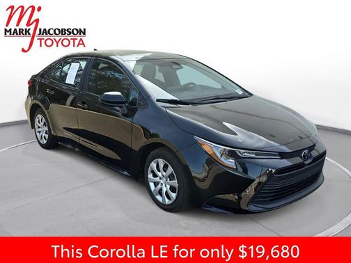 Midnight Black Metallic 2025 Toyota Corolla LE