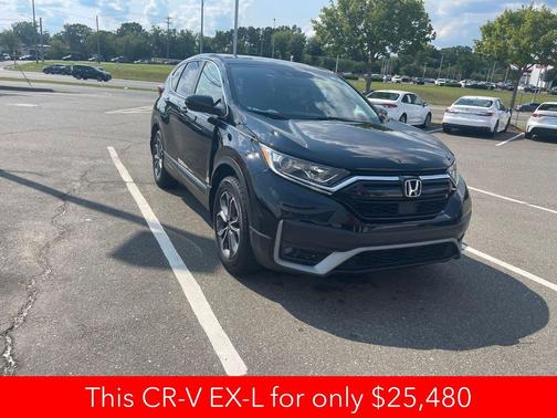 Crystal Black Pearl 2021 Honda CR-V AWD EX-L