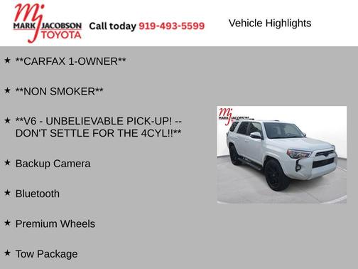 Super White 2021 Toyota 4Runner SR5 Premium