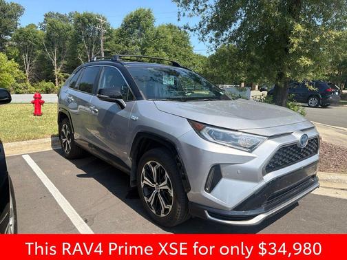 Silver 2021 Toyota RAV4 Prime XSE