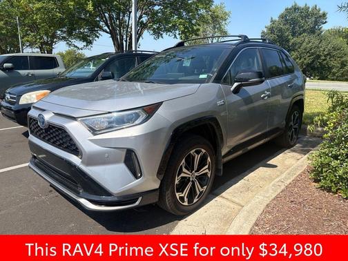 Silver 2021 Toyota RAV4 Prime XSE