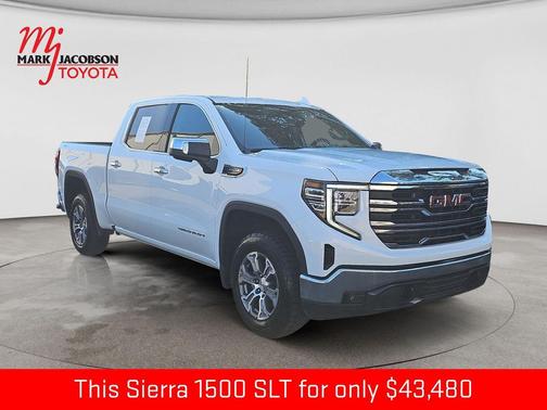 Summit White 2025 GMC Sierra 1500 SLT