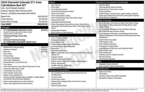 2025 Chevrolet Colorado Z71