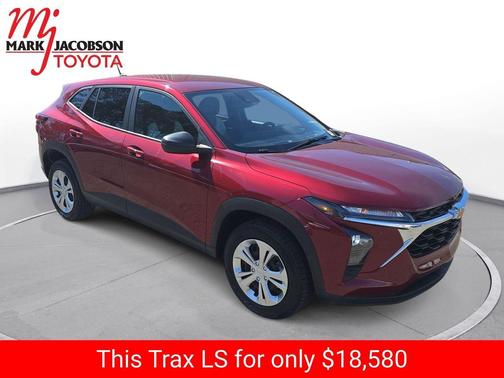 Crimson Metallic 2024 Chevrolet Trax LS