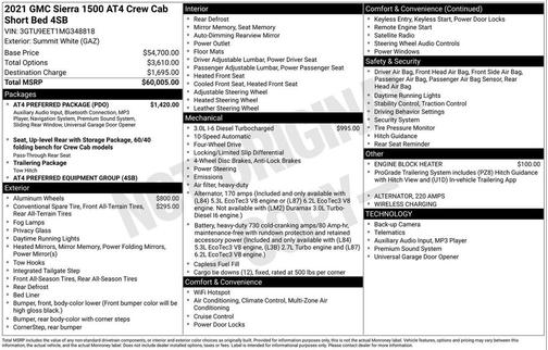 2021 GMC Sierra 1500 AT4