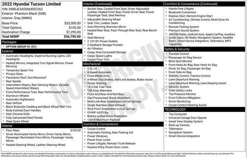 2022 Hyundai TUCSON Limited