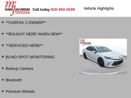 Ice Cap 2025 Toyota Camry LE