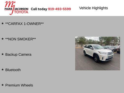 2019 Toyota Highlander LE I4