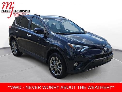 Galactic Aqua Mica 2017 Toyota RAV4 Hybrid Limited