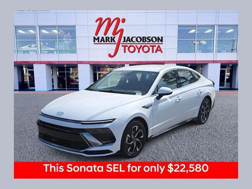 Serenity White 2025 Hyundai SONATA SEL