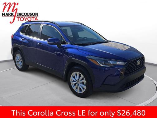 Blue Crush Metallic 2024 Toyota Corolla Cross LE