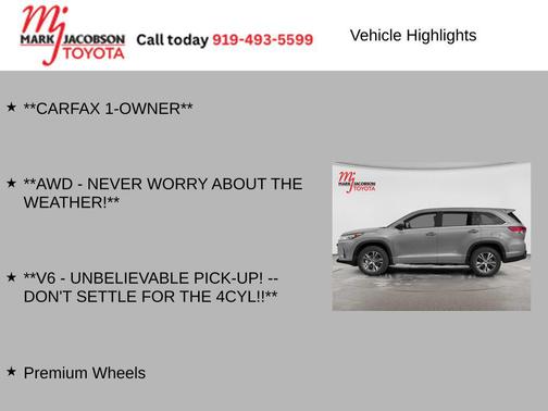 Celestial Silver Metallic 2019 Toyota Highlander LE Plus