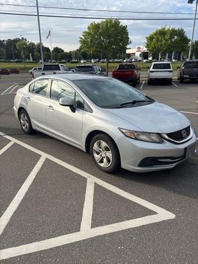 Alabaster Silver Metallic 2013 Honda Civic LX