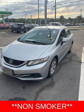 Alabaster Silver Metallic 2013 Honda Civic LX