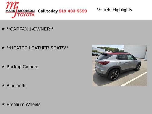 Sterling Gray Metallic 2023 Chevrolet Trailblazer RS