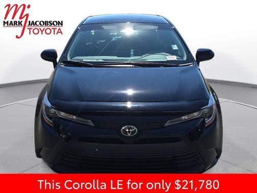 Midnight Black Metallic 2025 Toyota Corolla LE