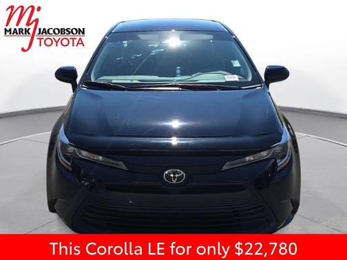 Midnight Black Metallic 2025 Toyota Corolla LE