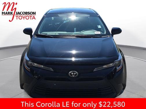 Midnight Black Metallic 2025 Toyota Corolla LE