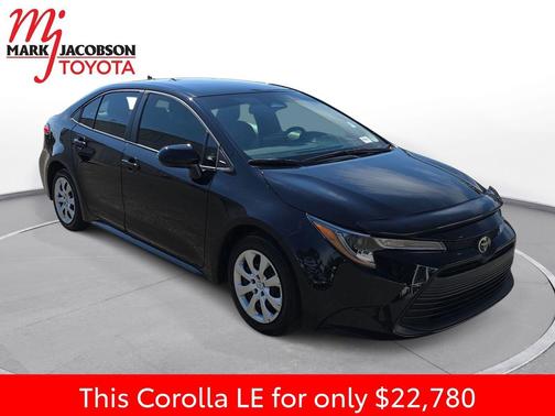 Midnight Black Metallic 2025 Toyota Corolla LE