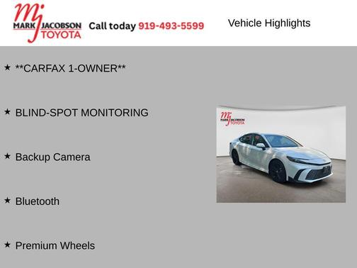 Ice Cap 2025 Toyota Camry SE